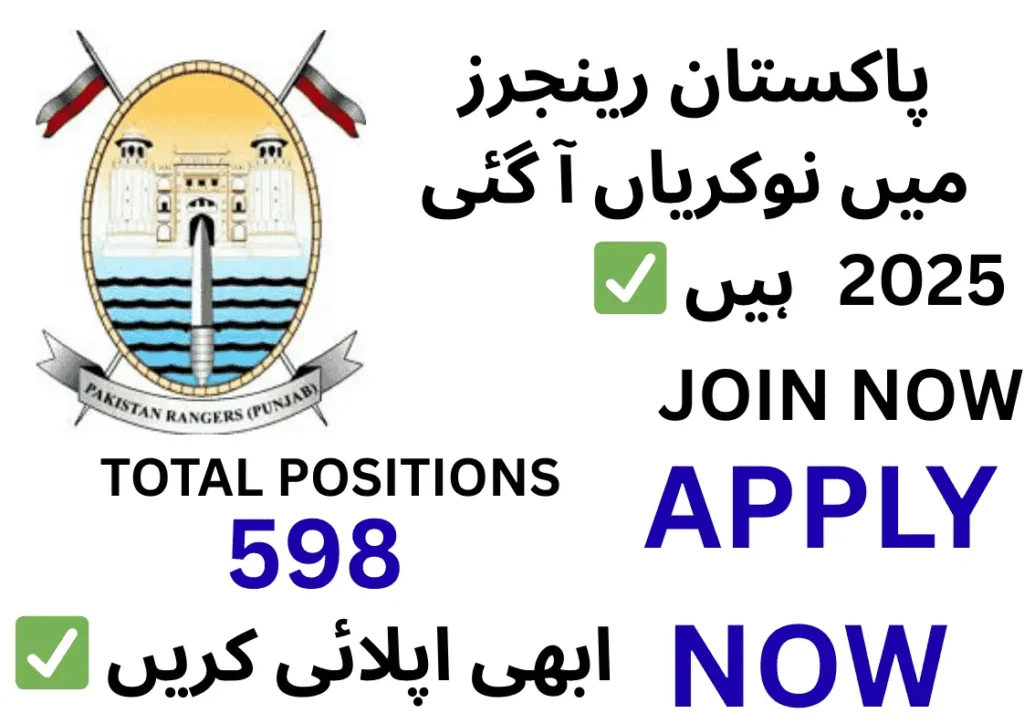 RANGERS NEW JOBS IN ALL OVER PAKISTAN