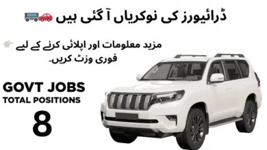 DRIVER JOBS IN PUNJAB GOVT 8 POSITIONS IN 2025