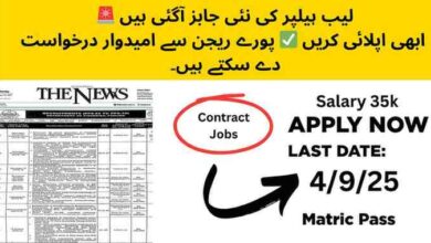 Lab Helper Jobs in Punjab By Govt Punjab