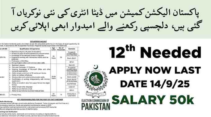 Jobs in Election Commission of Pakistan