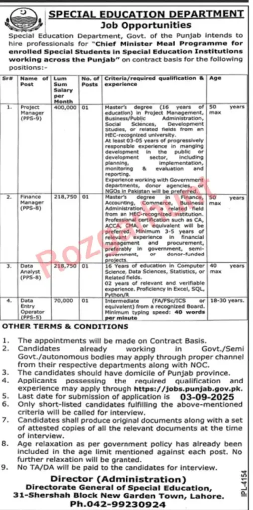 DATA ENTRY JOB IN LAHORE NEW JOBS 2025