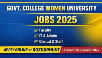 Government College Women University Sialkot Jobs 2025