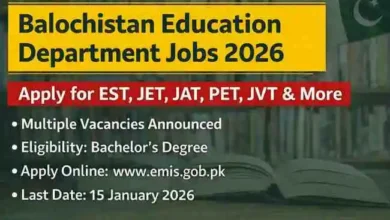 Balochistan Education Department Jobs