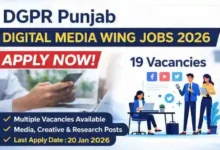 DGPR Punjab Digital Media Wing Jobs