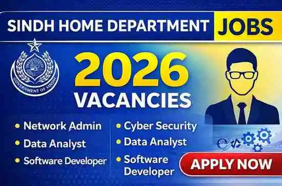 Sindh Home Department Jobs 2026